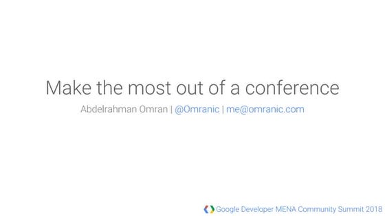 Abdelrahman Omran presentations