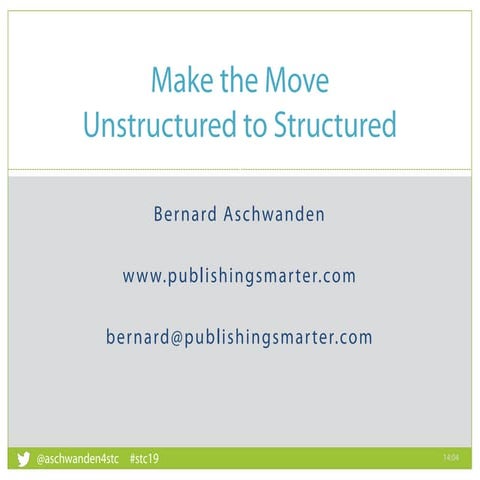 Make the move from basic documents to structured documents