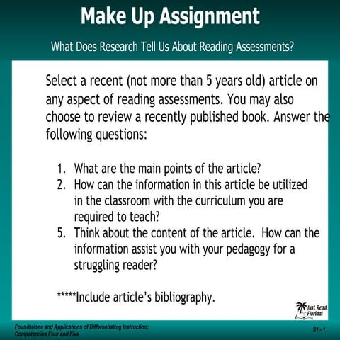 Make Up Assignment