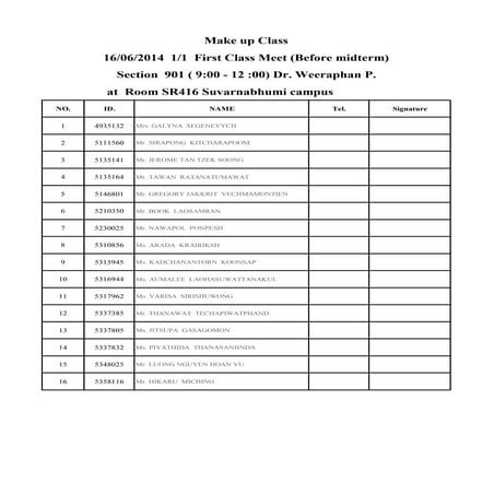 Make up class 3.2013 1.1 bf | PDF