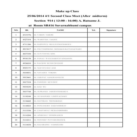 Make up class 3.2013 4.1 af | PDF