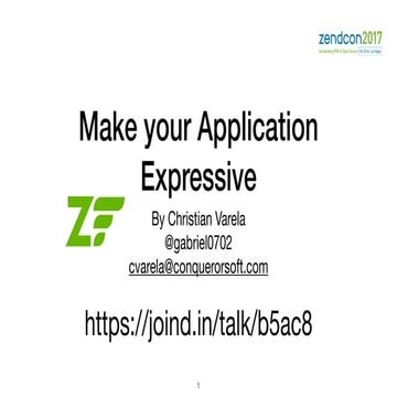 Make your application expressive | PPT