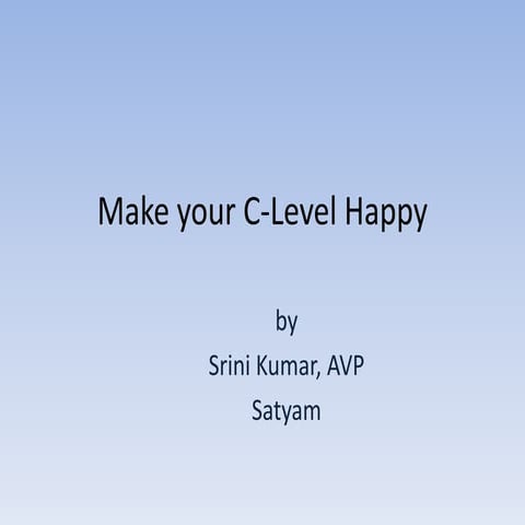 SOA - Make your CEO Happy