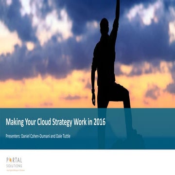 Make your cloud strategy work for 2016 webinar 1.13.16