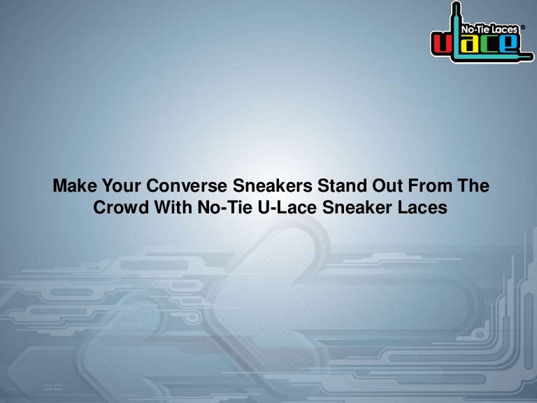 no tie converse