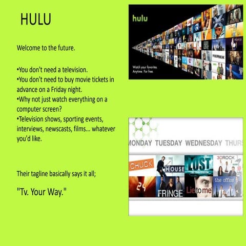 Hulu research presentation | PPTX