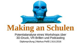 Making an Schulen Diplompräsentation