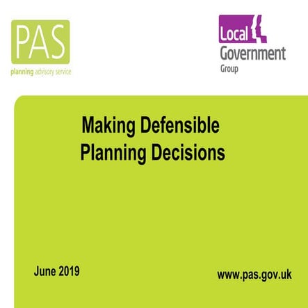 Making defensible-planning-decisions-june2019