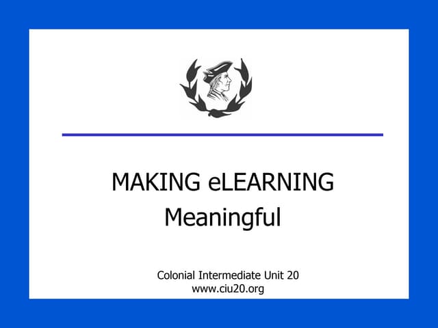 Making eLearning Fun
