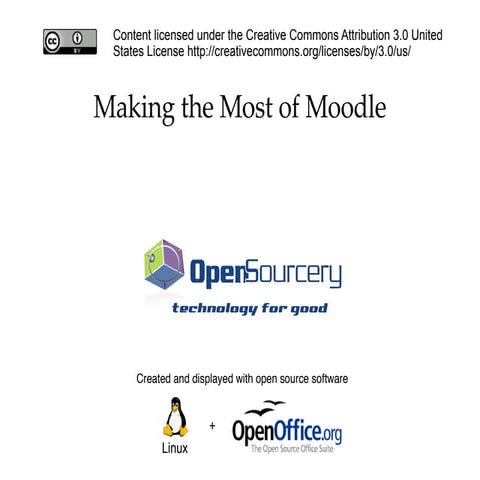 Making the Most of Moodle