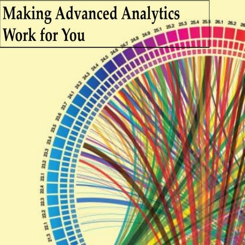 Making advanced analytics work for you