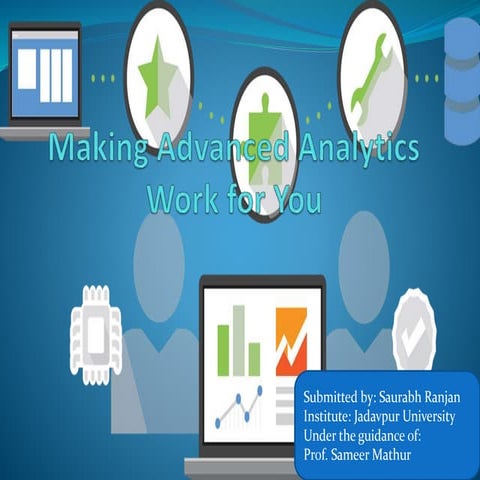 Making advanced analytics work for you