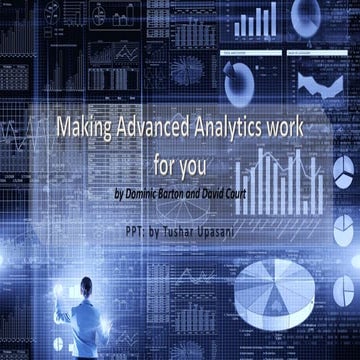 Making advanced analytics work for you 