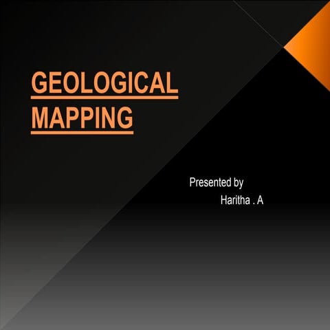 Geological mapping in Exploration Geology( surface and subsurface)