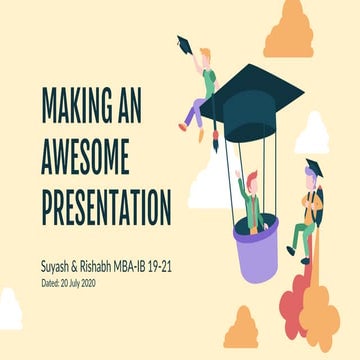 Making an Awesome Presentation | Demo B-Plan Templates included