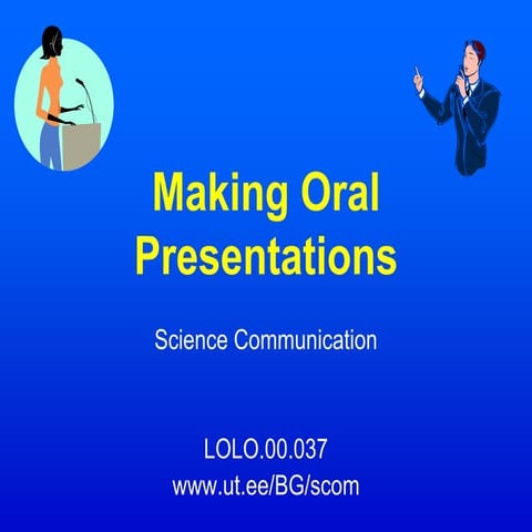 how to make an oral presentation