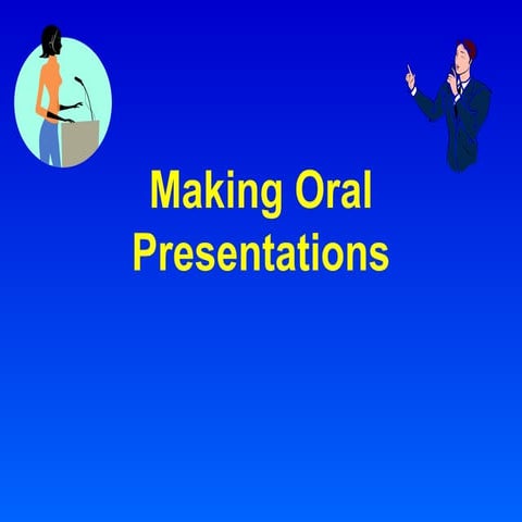 Making an oral presentation 5