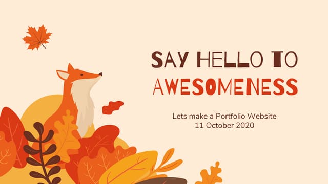 Making a portfolio website - Smile Gupta