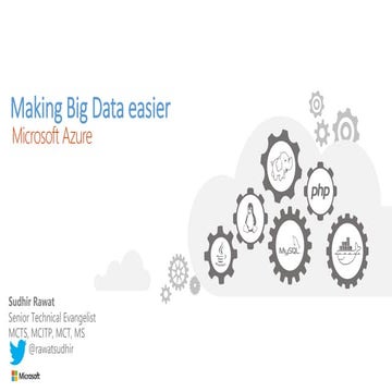 Sudhir Rawat, Sr Techonology Evangelist at Microsoft SQL Business Intelligenc...