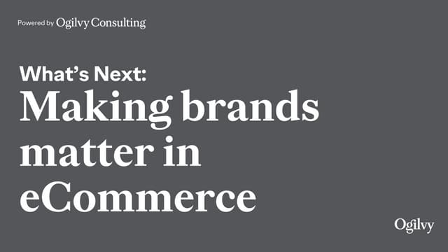 What's Next: eCommerce