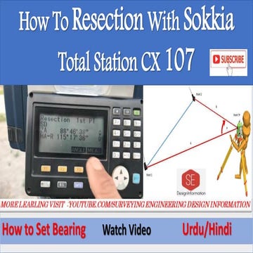 Setting With Resection Total Station 