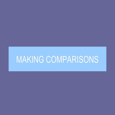 Making comparisons nb2