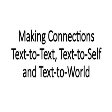 Making Connections.pptx presentation for grade 9