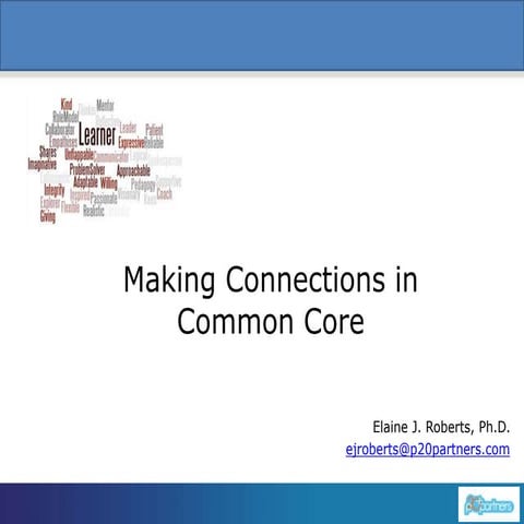 Making Connections in Common Core