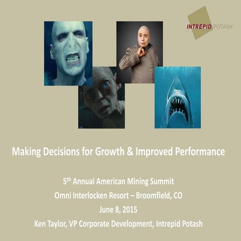 Making decisions for growth