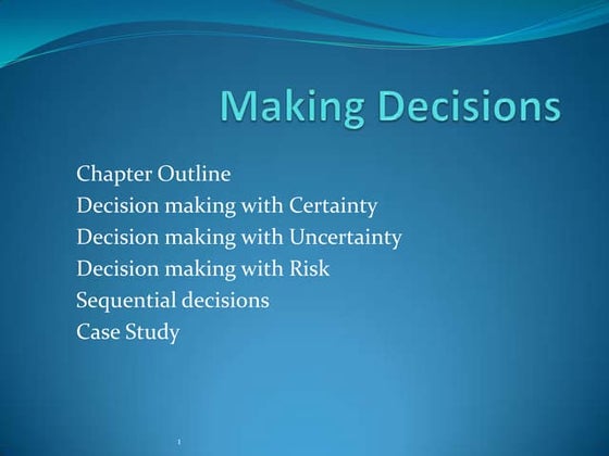 Making Decisions Presentation