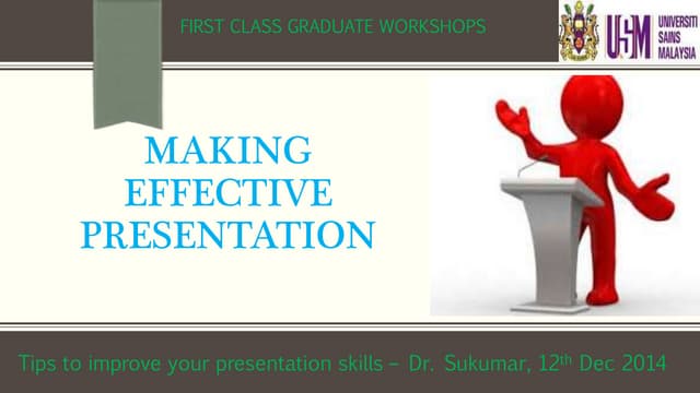 Making effective presentation