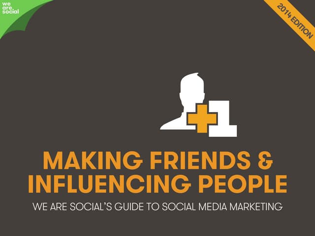 THE world is DIGIFLAT - Making FRIEND and INFLUENCING PEOPLE by @wearesocialSG 