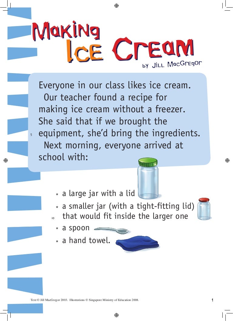 Making ice cream teaching text colour[1]