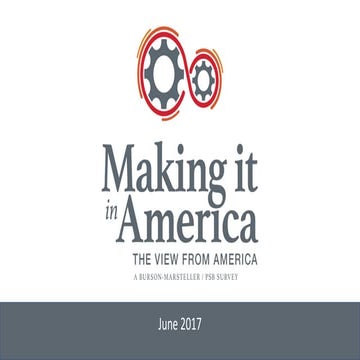 Making it in America: The View from America Survey
