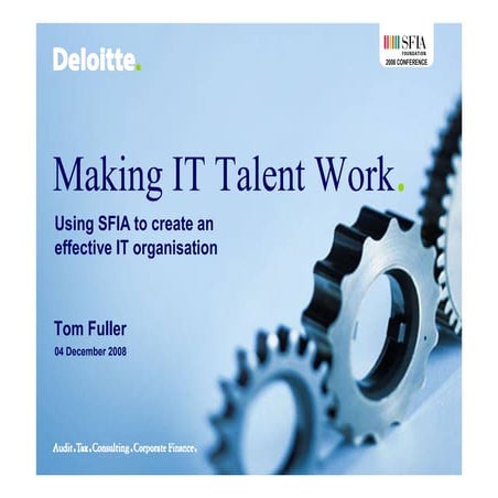 Making IT Talent Work SFIA | PDF