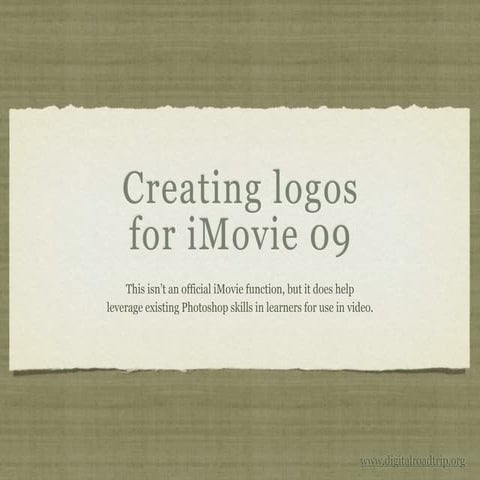 Making logos for i movie 09