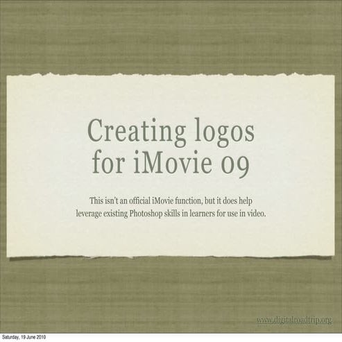 Making logos for i movie 09