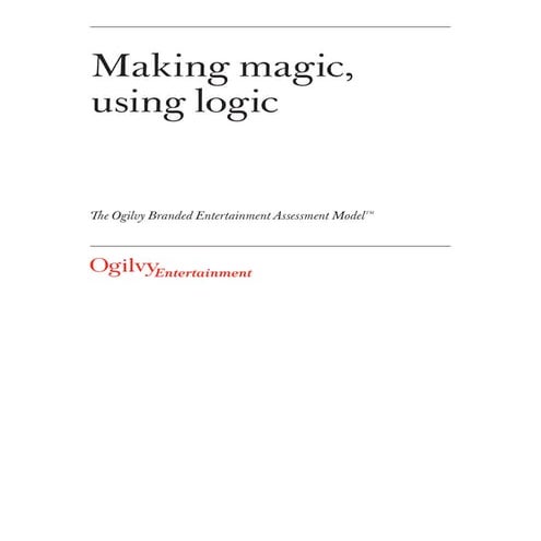 Making magic, using logic