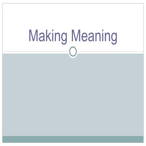 Make Of Meaning – QIZR
