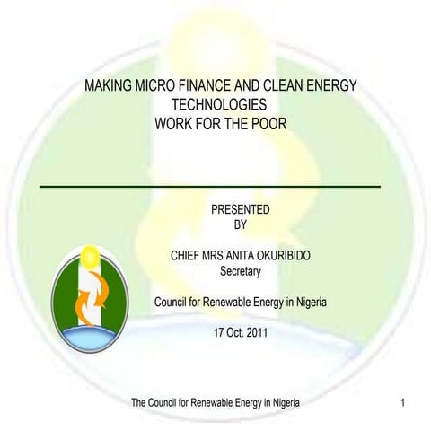 Renewable Energy Development in Nigeria | PDF