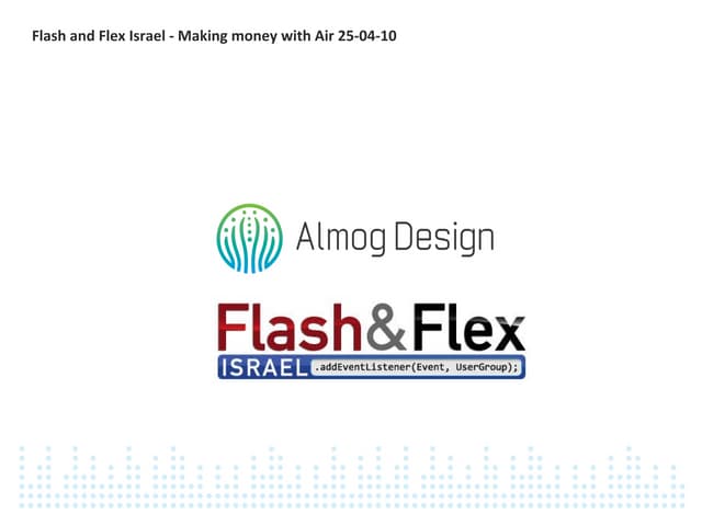 Making Money with Adobe AIR