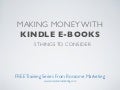 make money with kindle ebooks