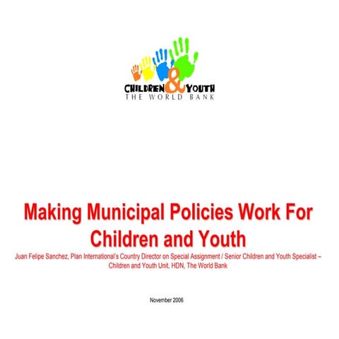 Making Municipal Policies Work For Children And Youth