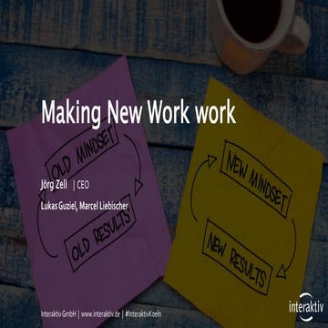 Making new work work