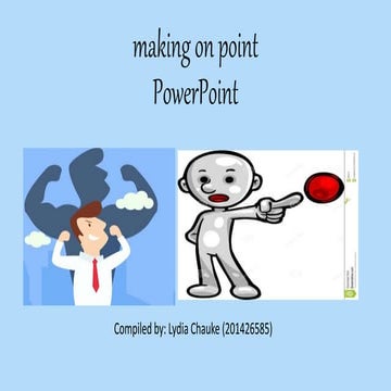 Making on point powerpoint