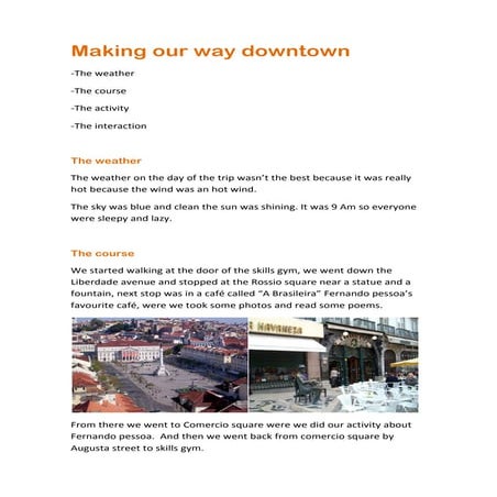 Making our way downtown