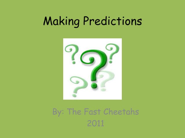 Making Predictions: A Celery Experiment