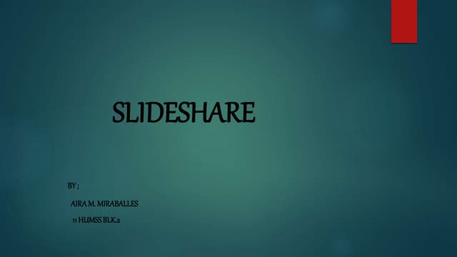 Making presentation using slideshare