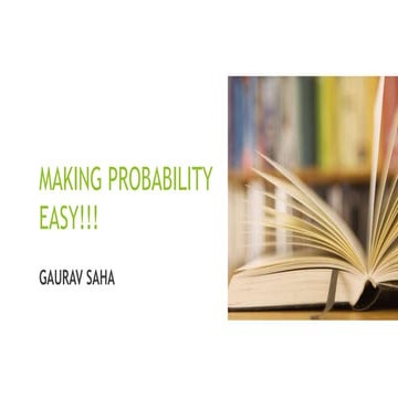 Making probability easy!!!
