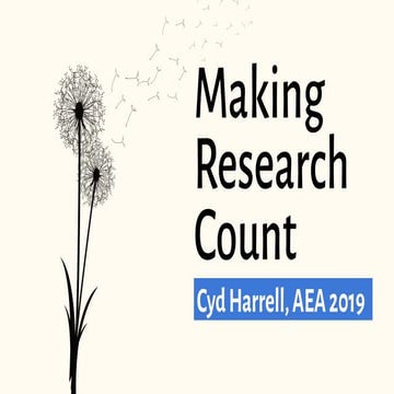 Making Research Count